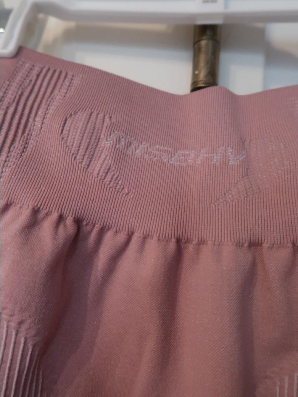 Women’s Bike Shorts High-Waist Seamless in Mauve Pink